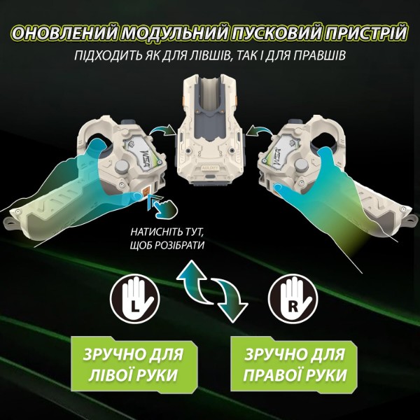 Фото - Набір дзиг Infinity Nado VII Pro Series Modular Battle Set Thunder Shadow Hunter vs Fiery Blast (EU664181)